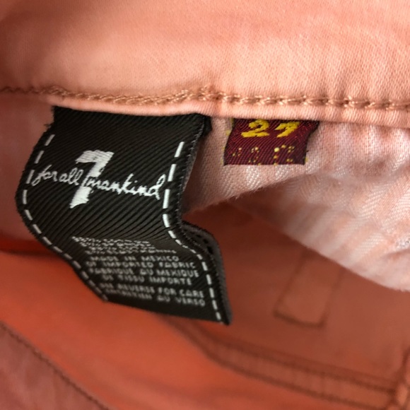 7 For All Mankind Coral Cropped Guinevere Jeans - Picture 4 of 4